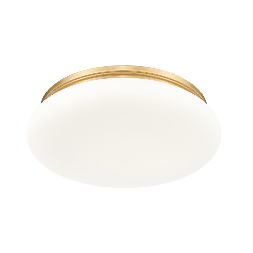 Soleil 1 Light Modern Gold Flush Mount. Picture 5