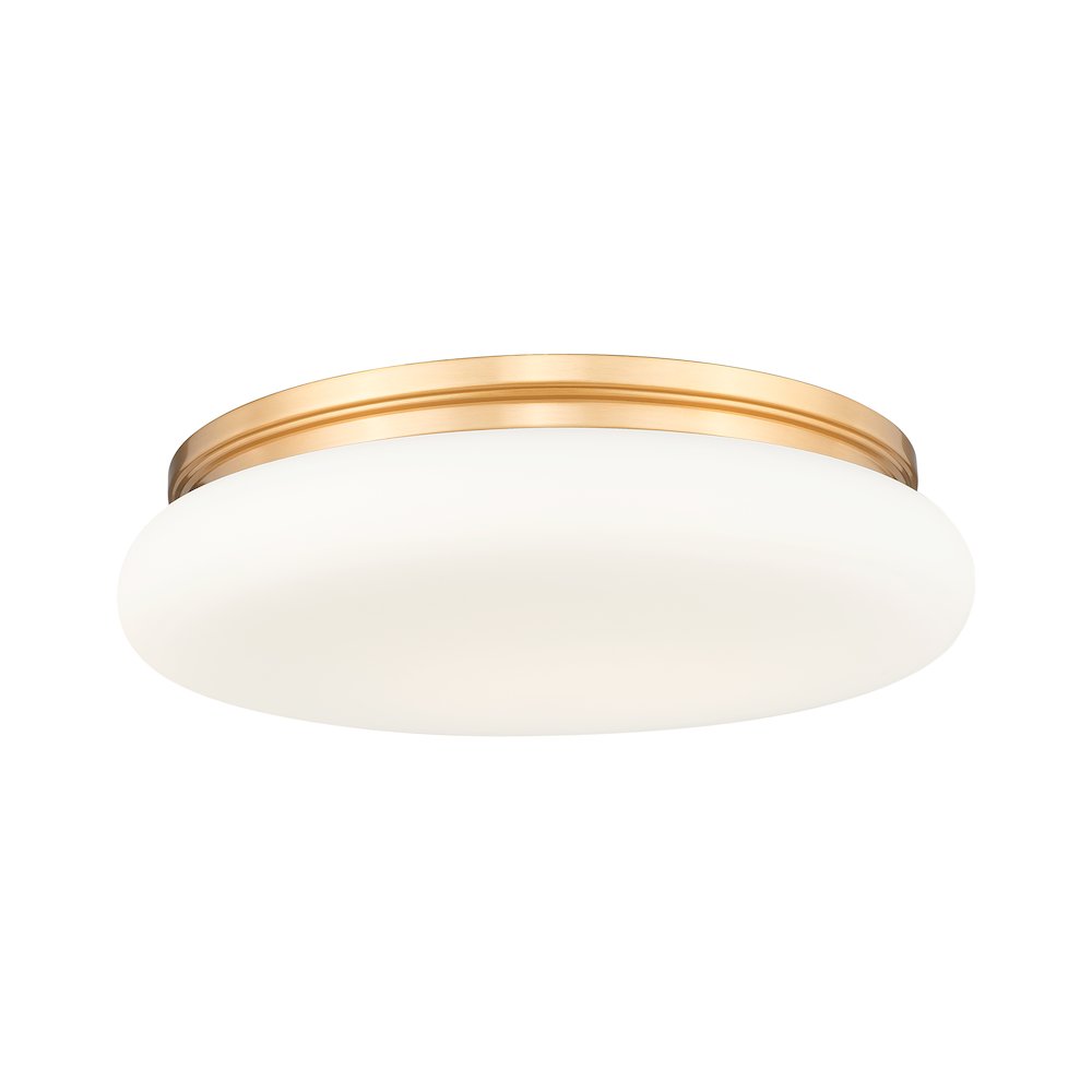 Soleil 1 Light Modern Gold Flush Mount. Picture 1