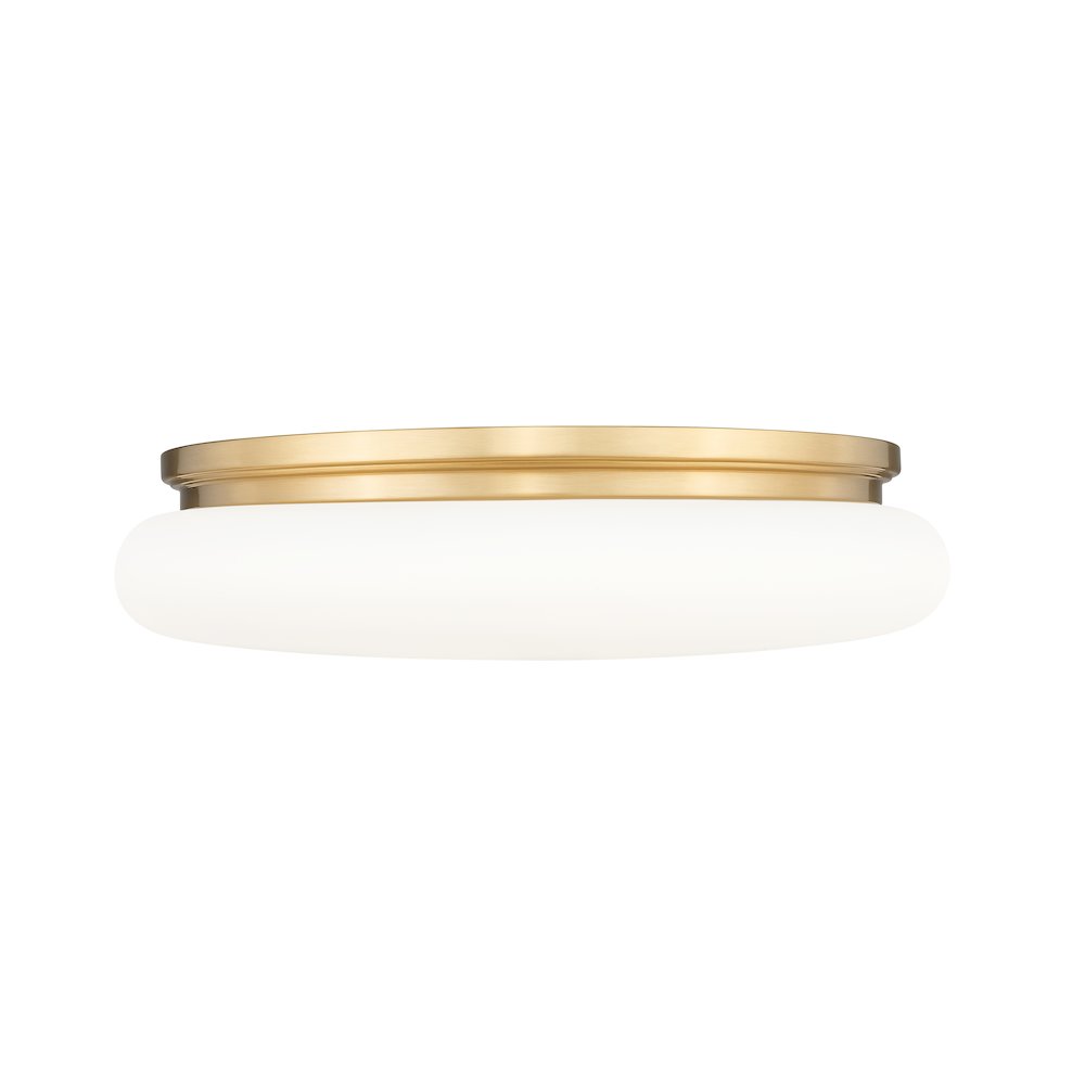 Soleil 1 Light Modern Gold Flush Mount. Picture 4