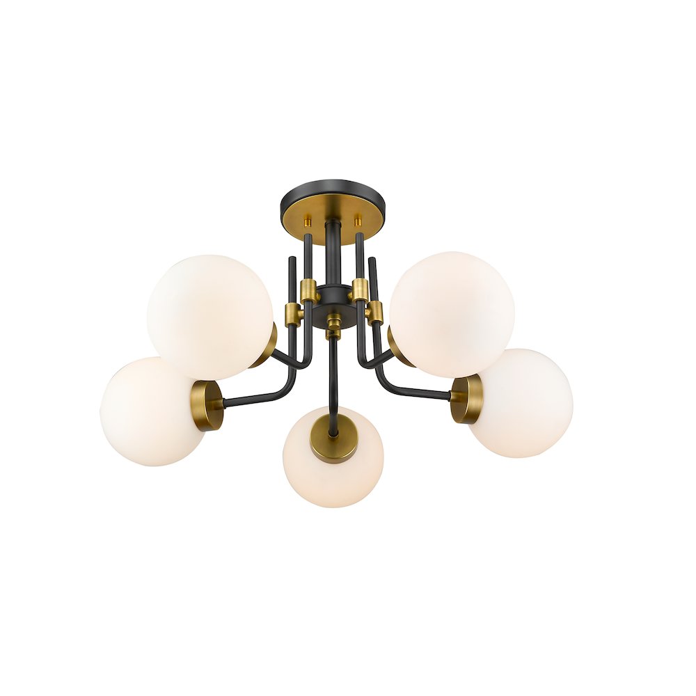 Z-Lite 5 Light Semi Flush Mount. Picture 3