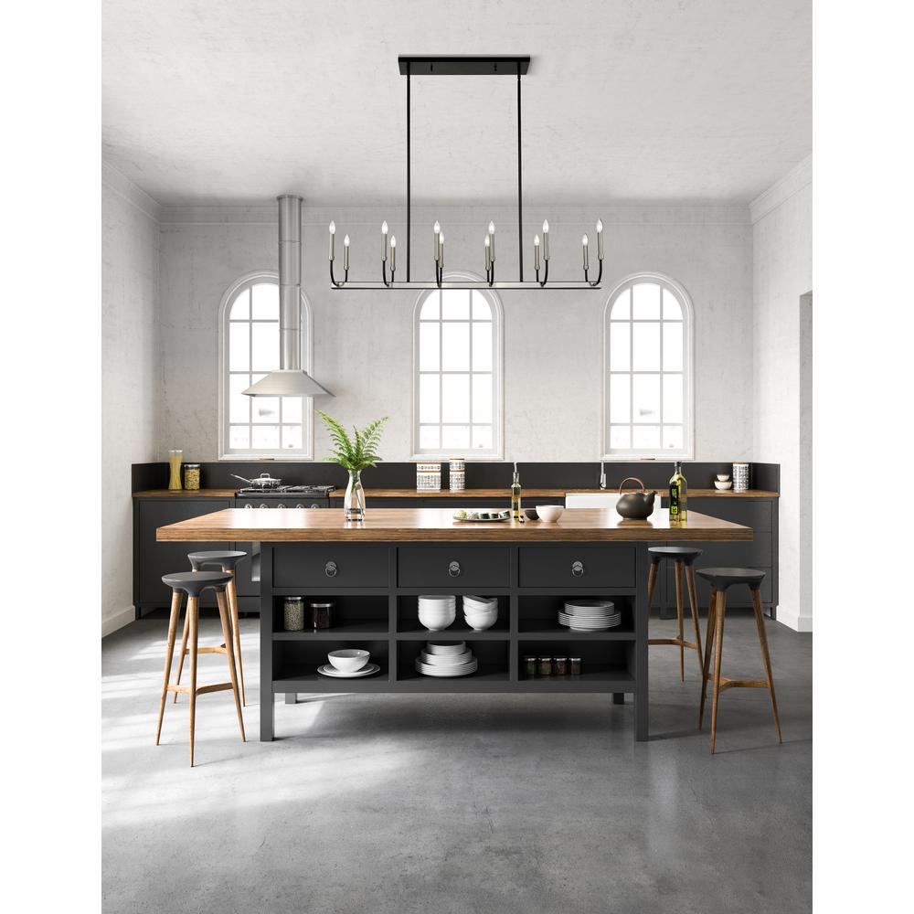 12 Light Linear Chandelier. Picture 8