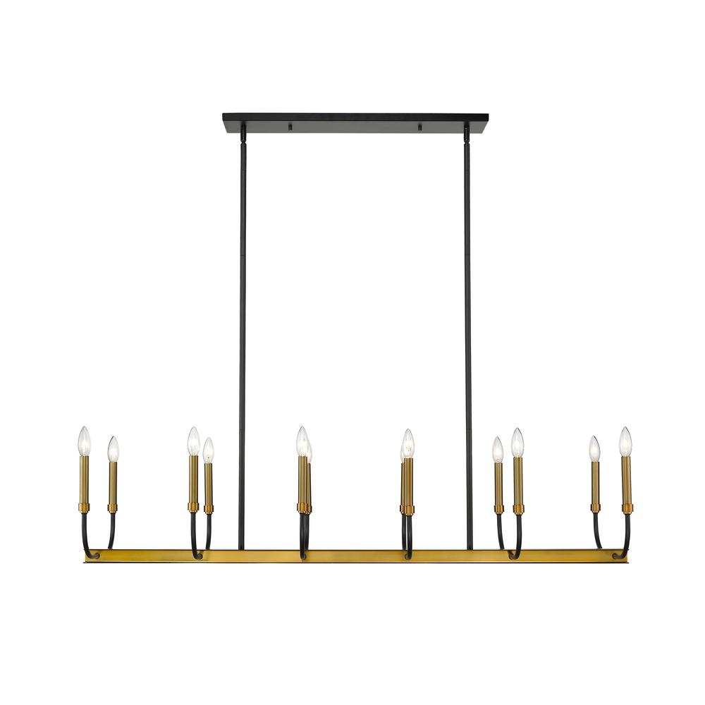 12 Light Linear Chandelier. Picture 2