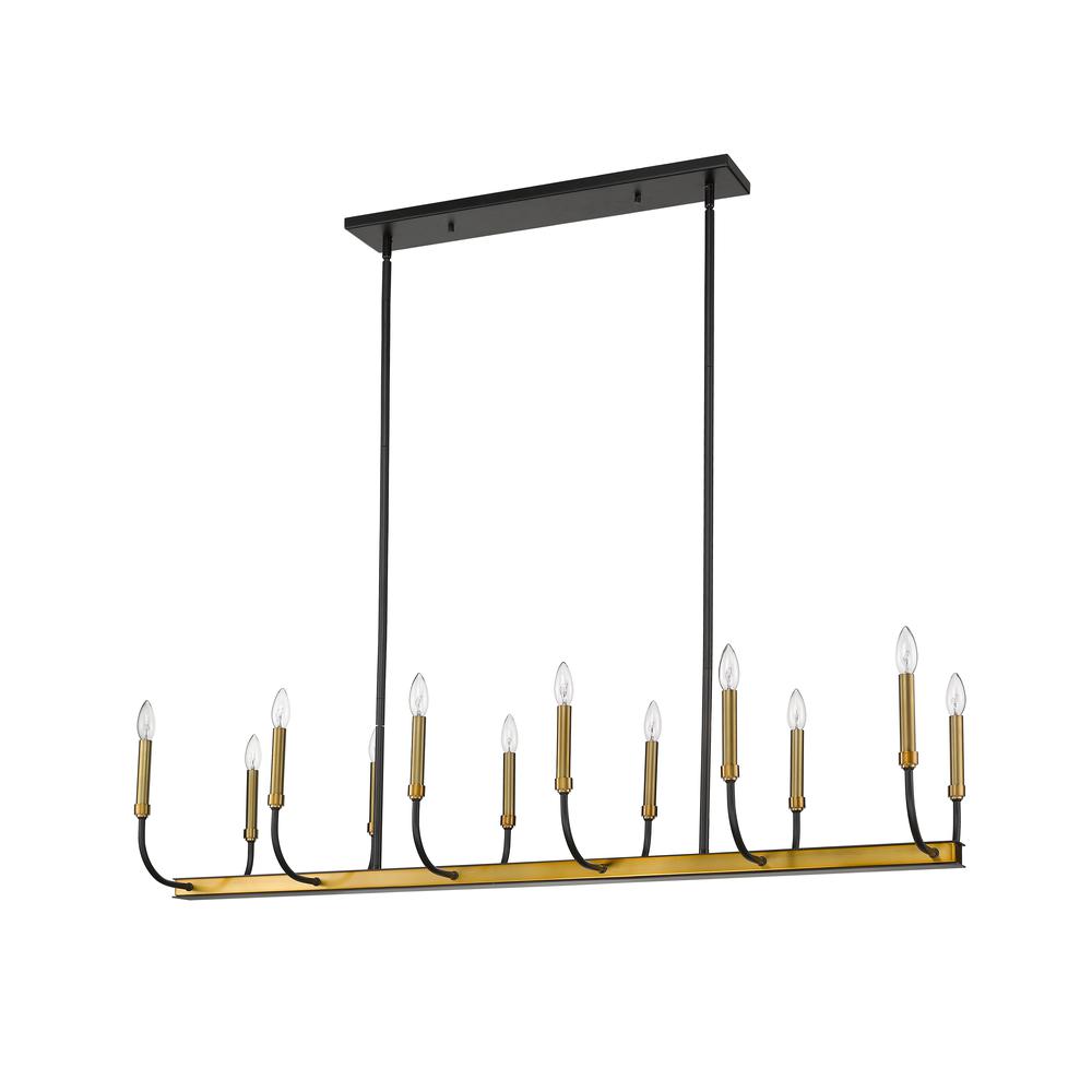 12 Light Linear Chandelier. Picture 5