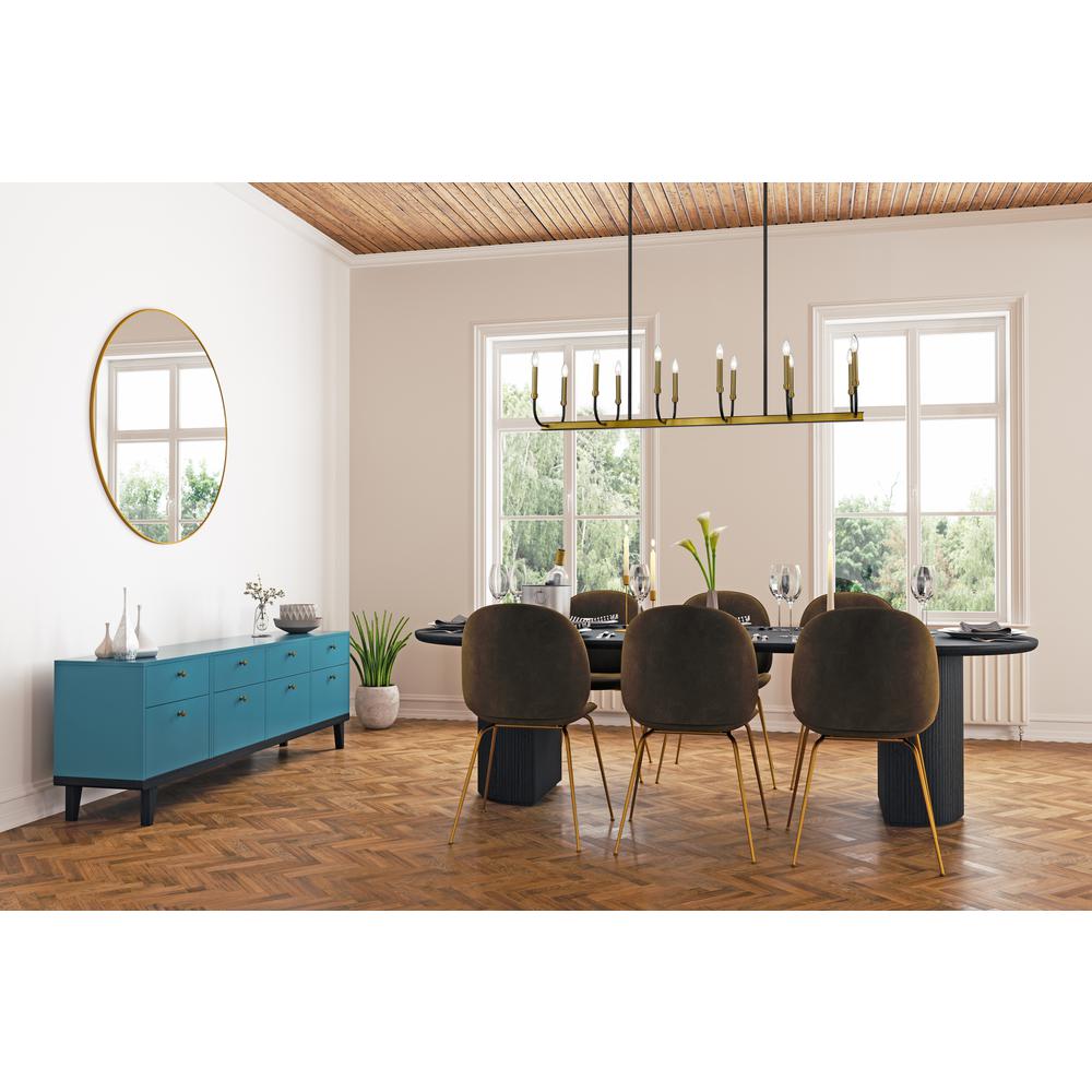 12 Light Linear Chandelier. Picture 8