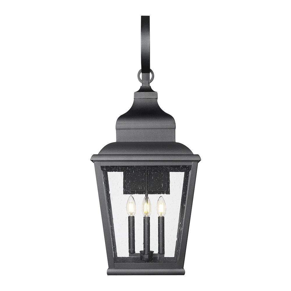 Z-Lite 4 Light Outdoor Wall Light, Sand Black. Picture 2