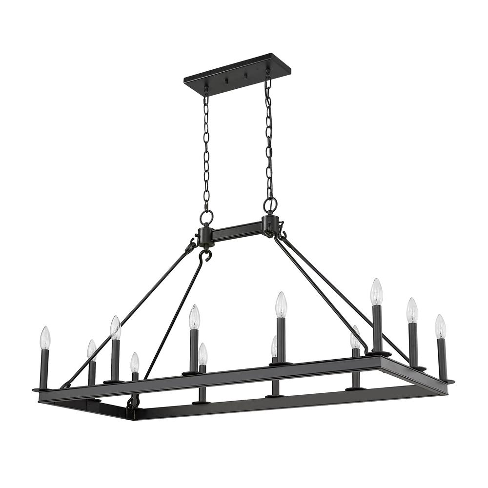 12 Light Linear Chandelier. Picture 5