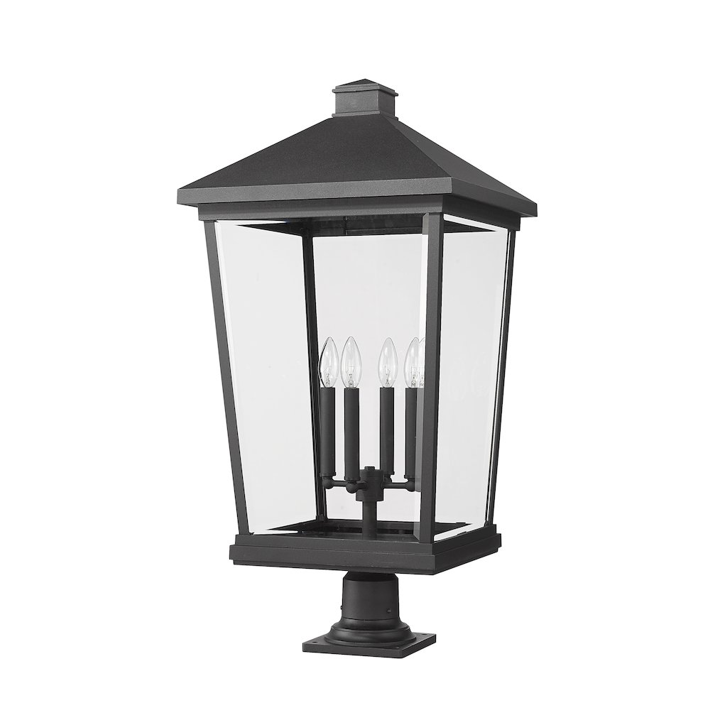 Z-Lite 4 Light Outdoor Pier Mounted Fixture. Picture 5