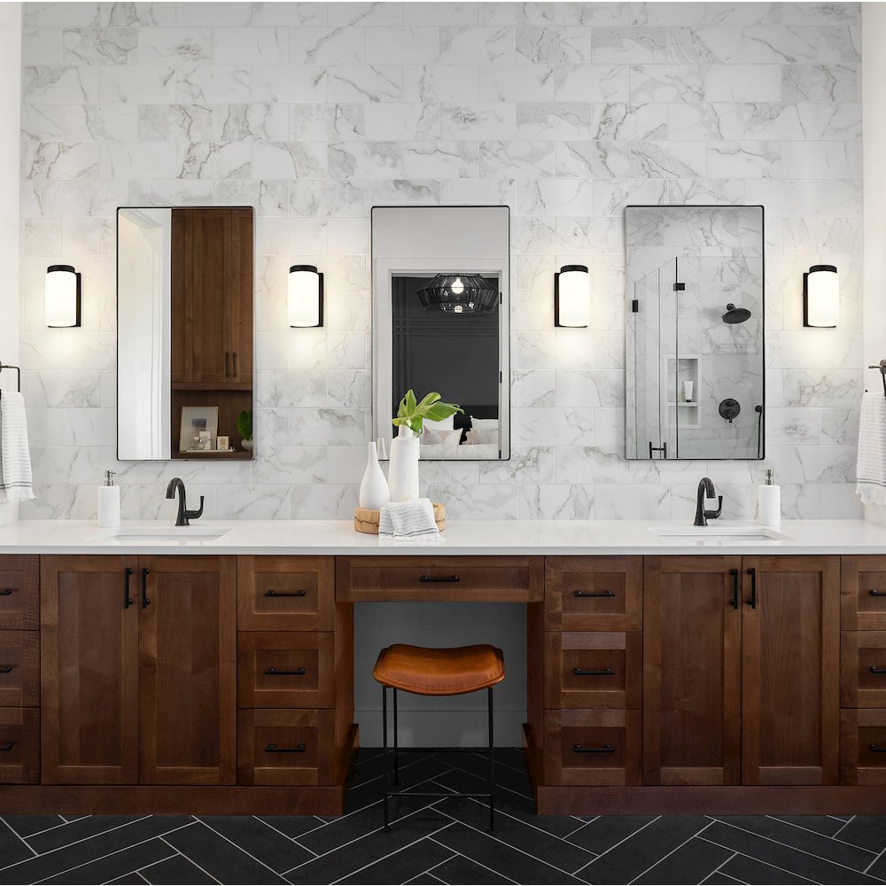 Z-Lite Burk 1 Light Wall Sconce, Matte Black. Picture 7
