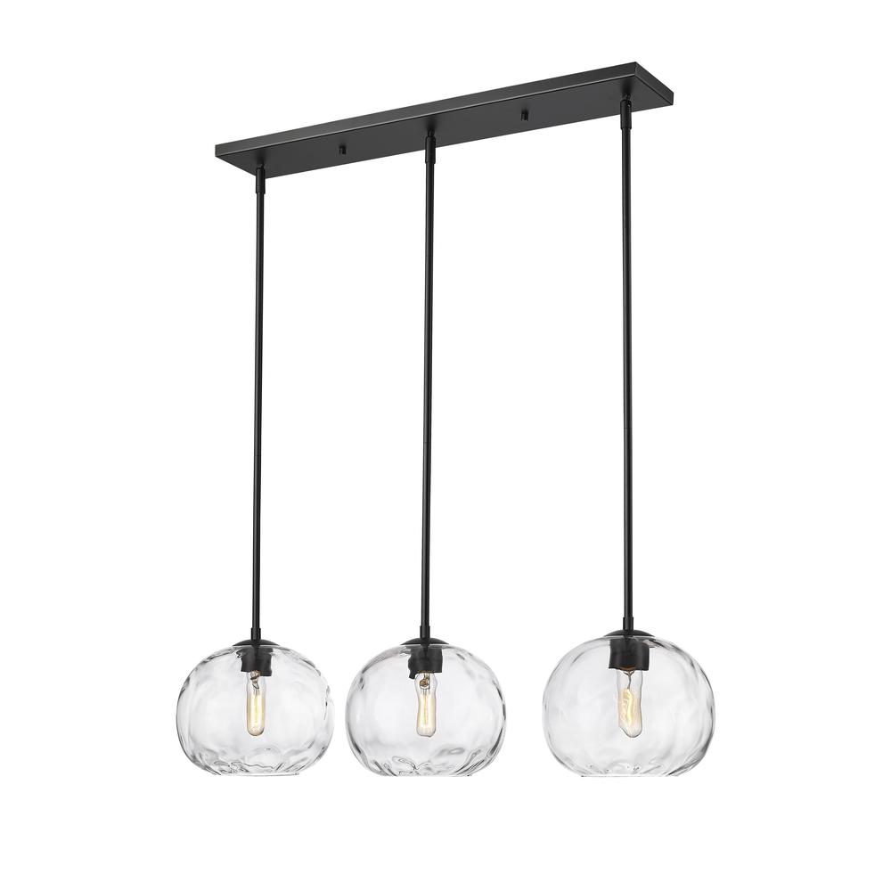 3 Light Linear Chandelier. Picture 3