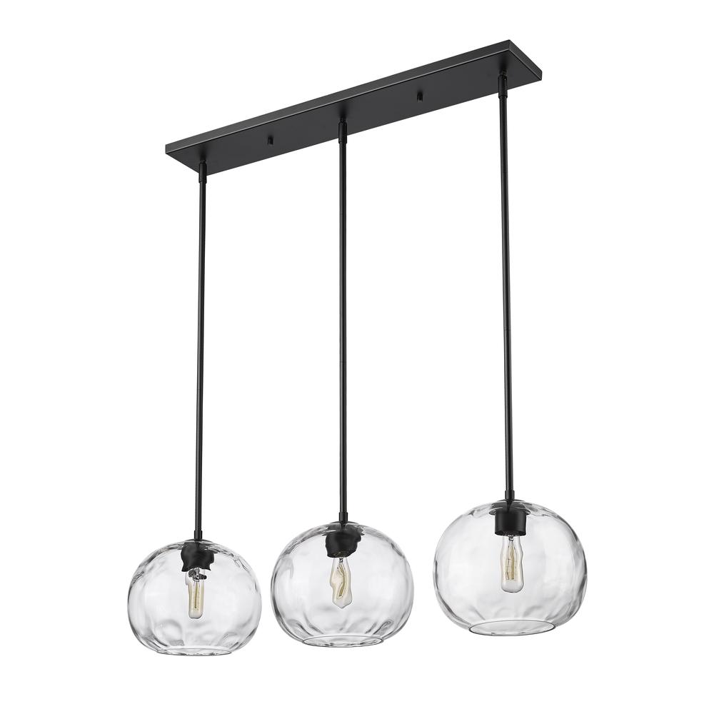 3 Light Linear Chandelier. Picture 5