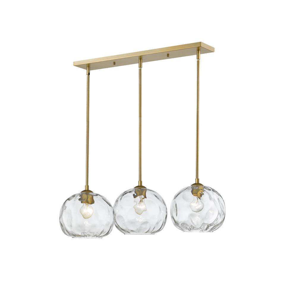 3 Light Linear Chandelier. Picture 3