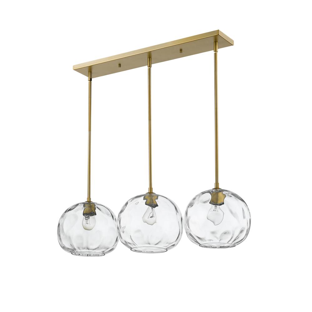 3 Light Linear Chandelier. Picture 5