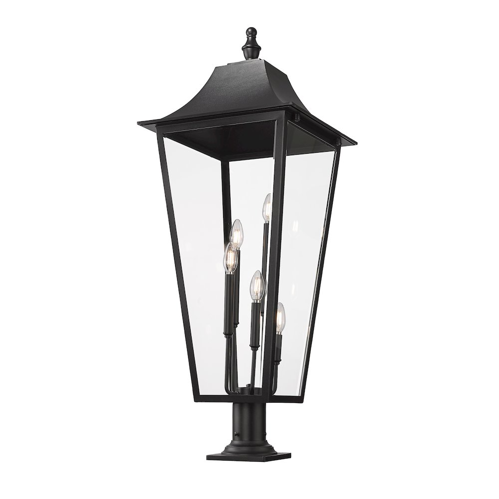 5 Light Outdoor Pier Mounted Fixture. Picture 2