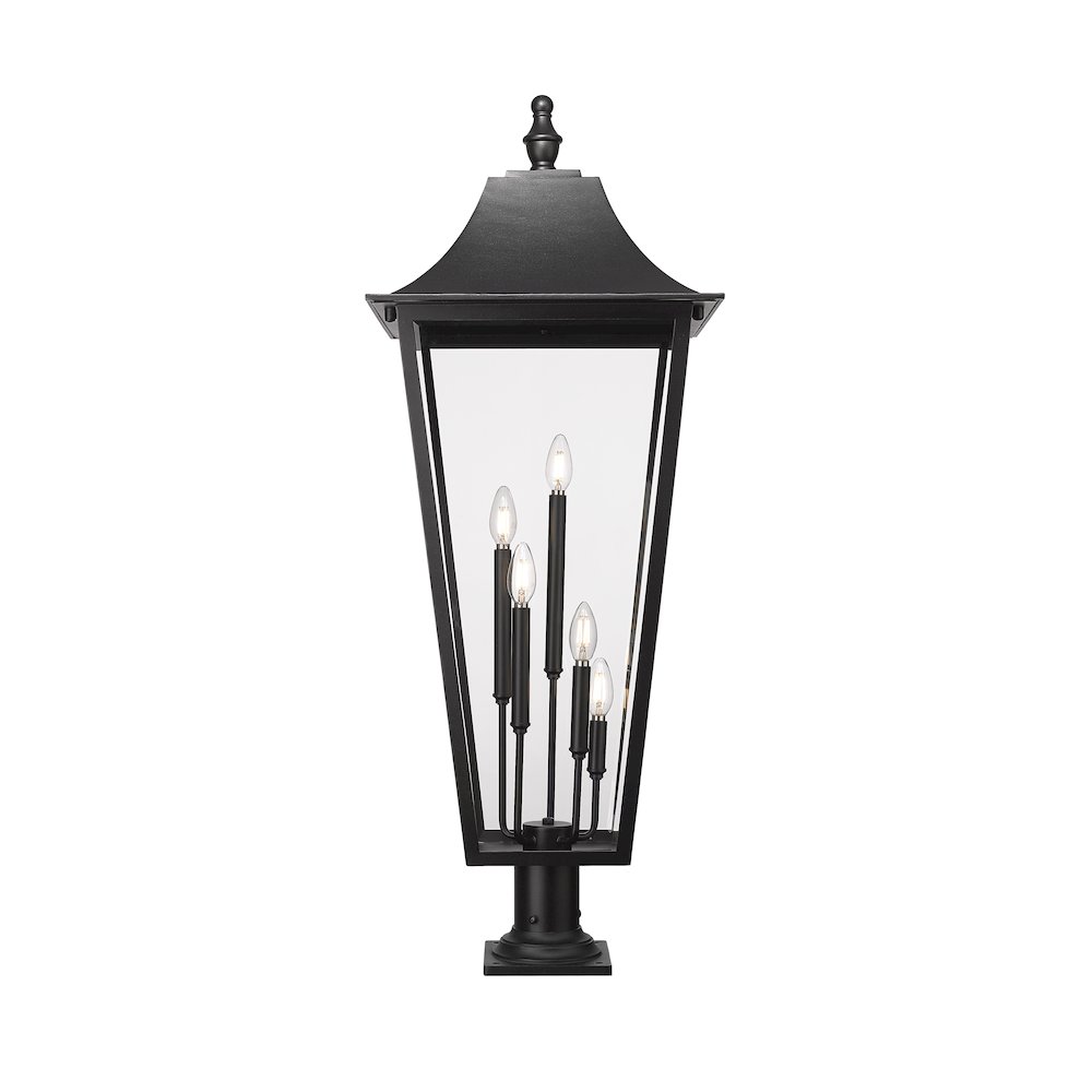 5 Light Outdoor Pier Mounted Fixture. Picture 3