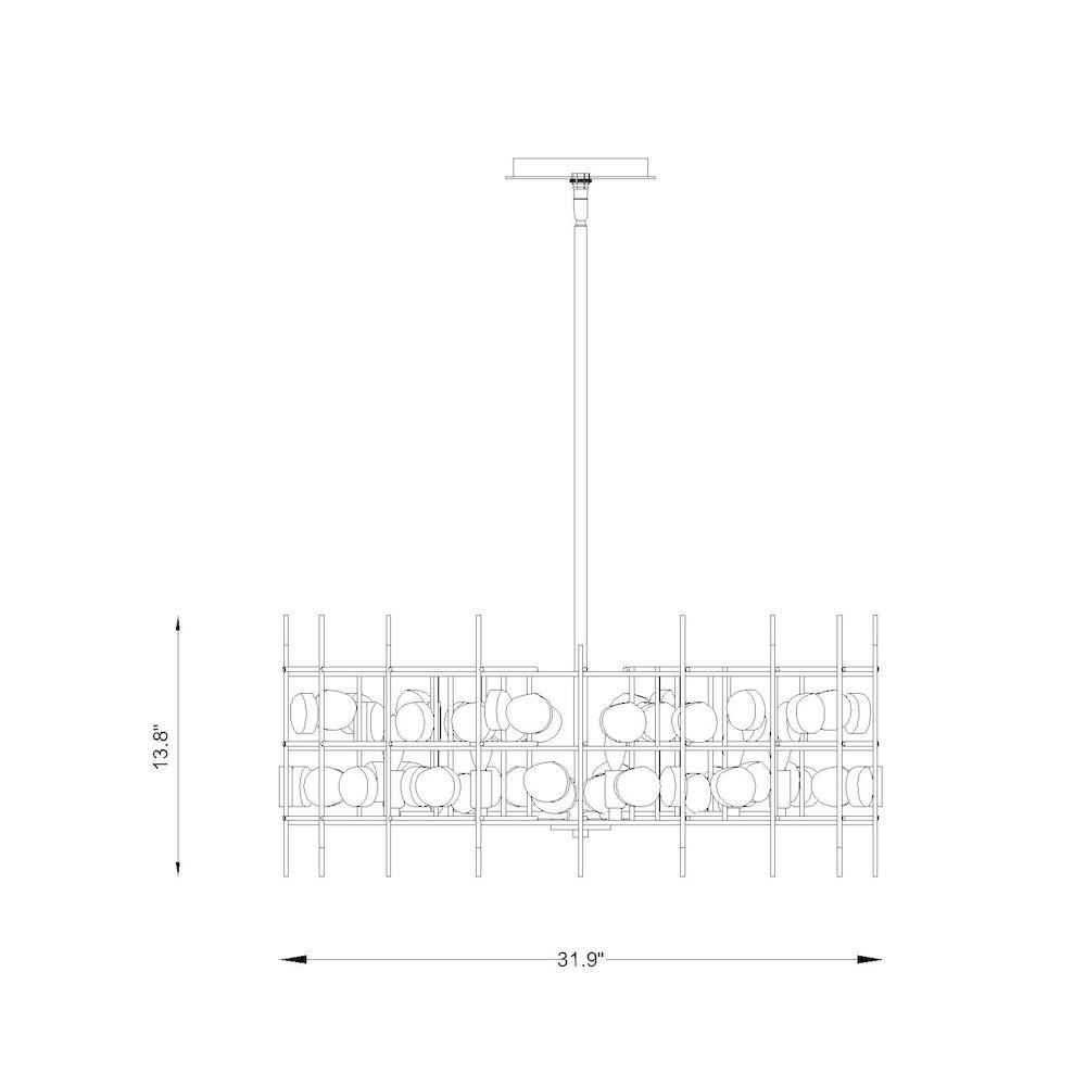 Z-Lite 9 Light Chandelier. Picture 8
