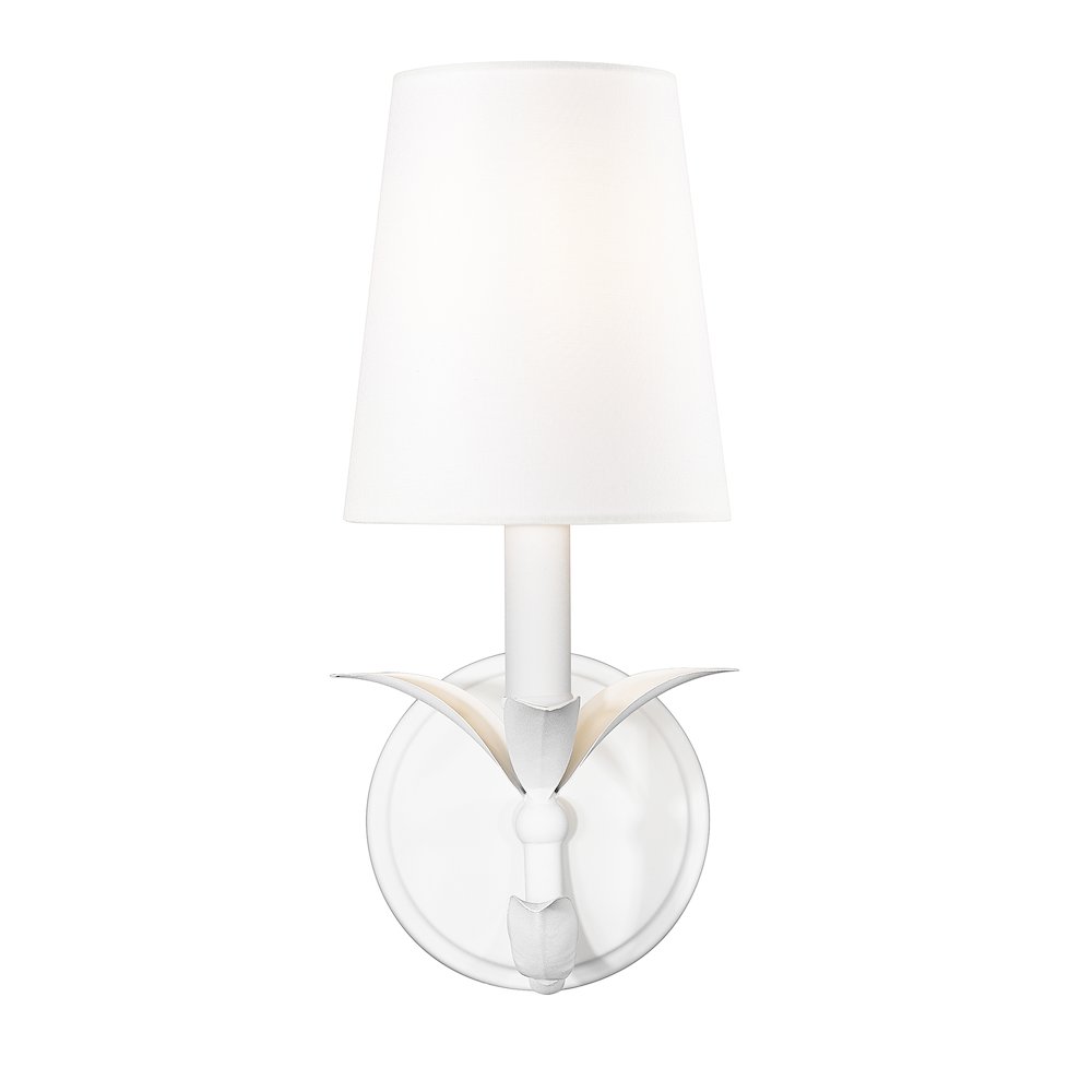 Z-Lite 1 Light Wall Sconce, Textured White. Picture 3
