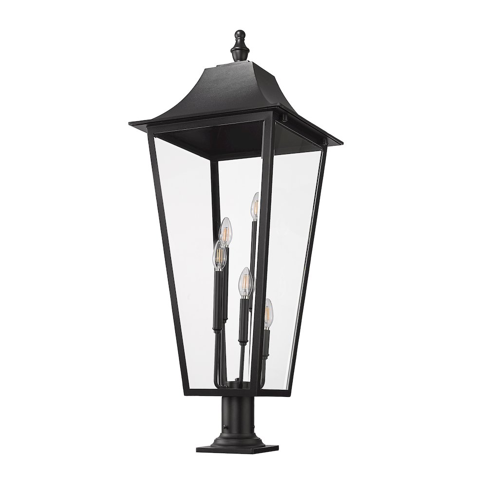 5 Light Outdoor Pier Mounted Fixture. Picture 7