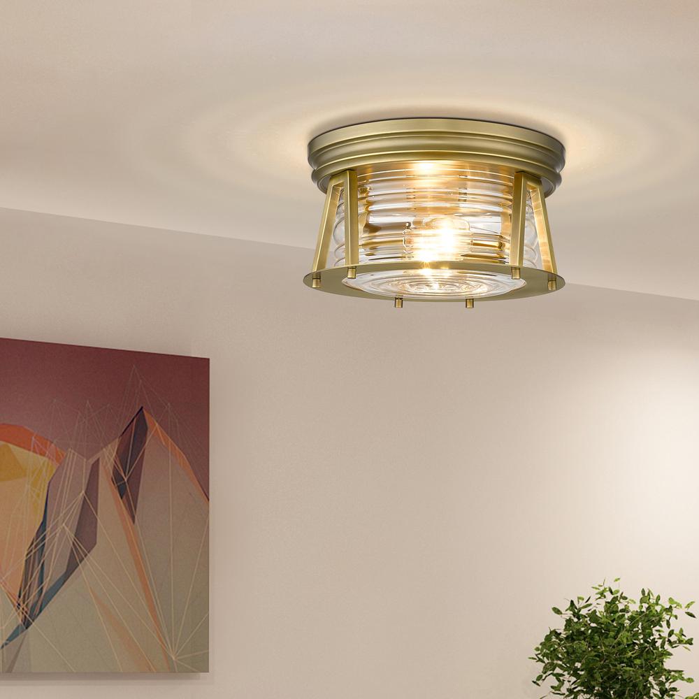 2 Light Flush Mount. Picture 7
