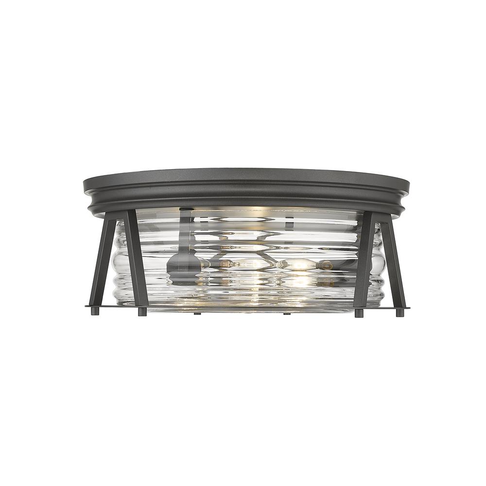 3 Light Flush Mount. Picture 2
