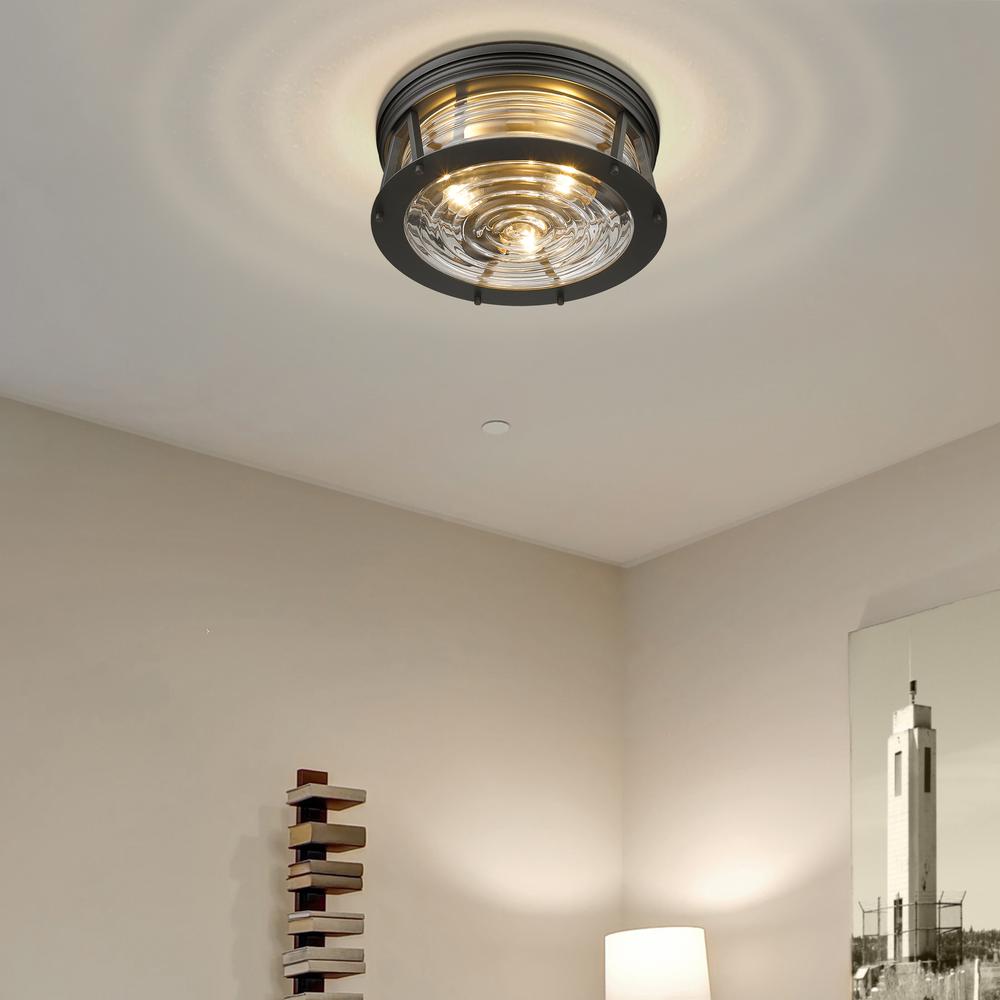 3 Light Flush Mount. Picture 7