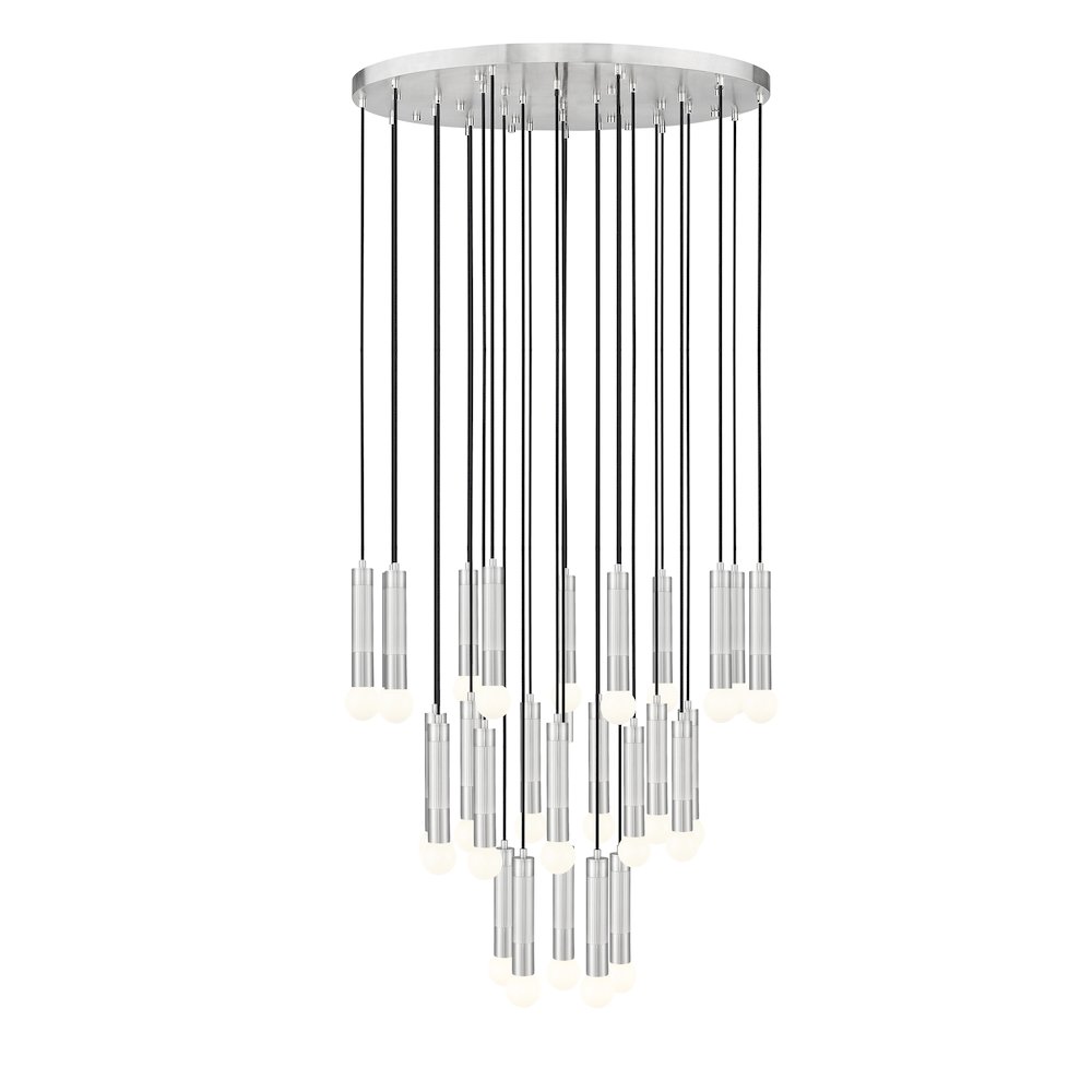 Z-Lite Stari 27 Light Chandelier in Brushed Nickel color, Steel frame. Picture 1