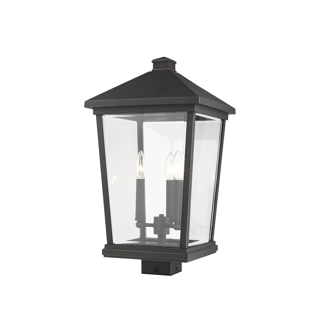 Z-Lite 3 Light Outdoor Post Mount Fixture. Picture 1
