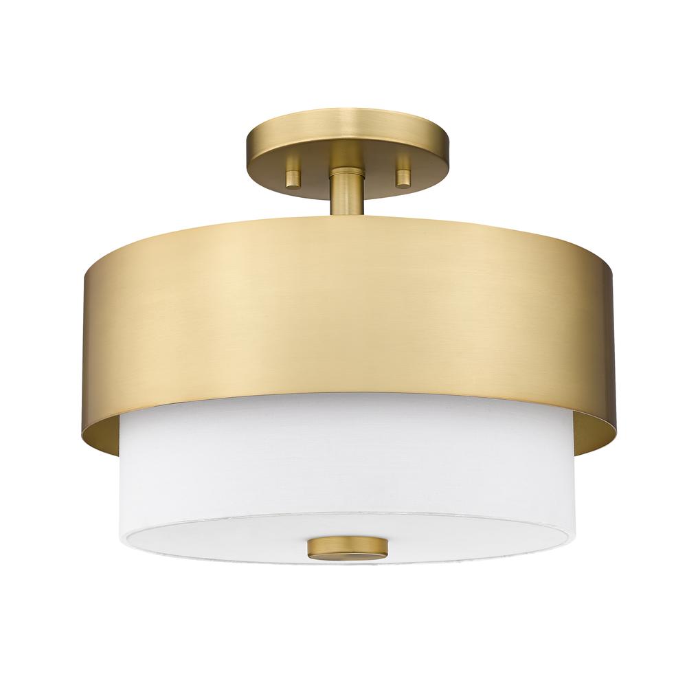 2 Light Semi Flush Mount. Picture 5