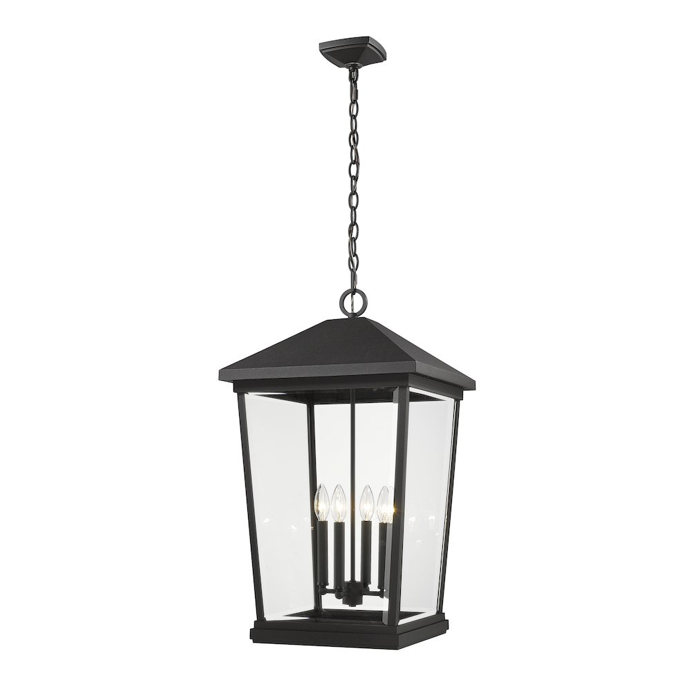 Z-Lite 4 Light Outdoor Chain Mount Ceiling Fixture. Picture 1