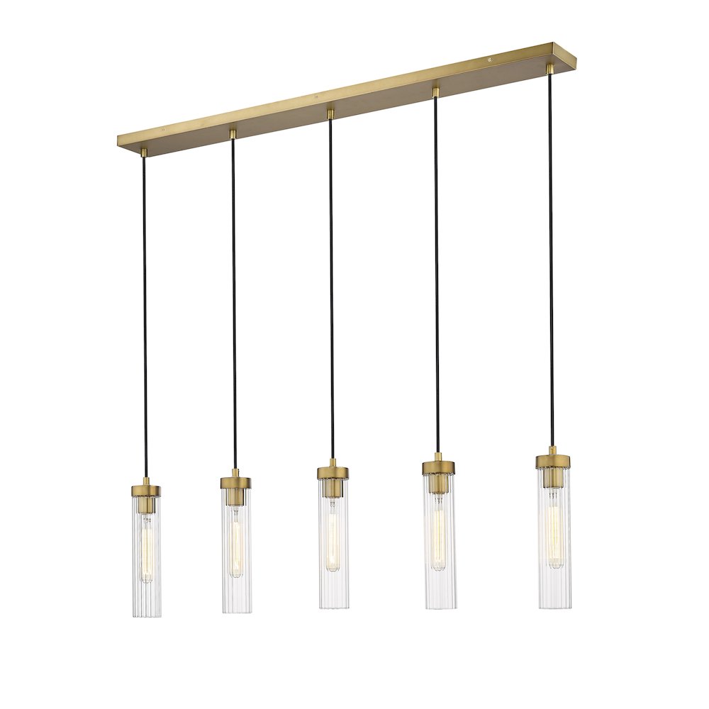 Z-Lite 5 Light Linear Chandelier. Picture 3