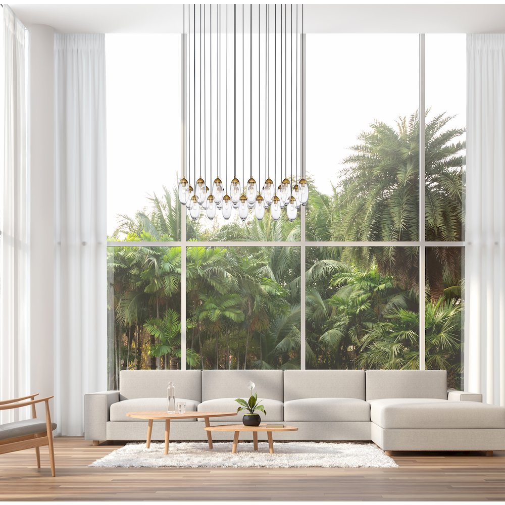 Z-Lite 23 Light Linear Chandelier. Picture 6