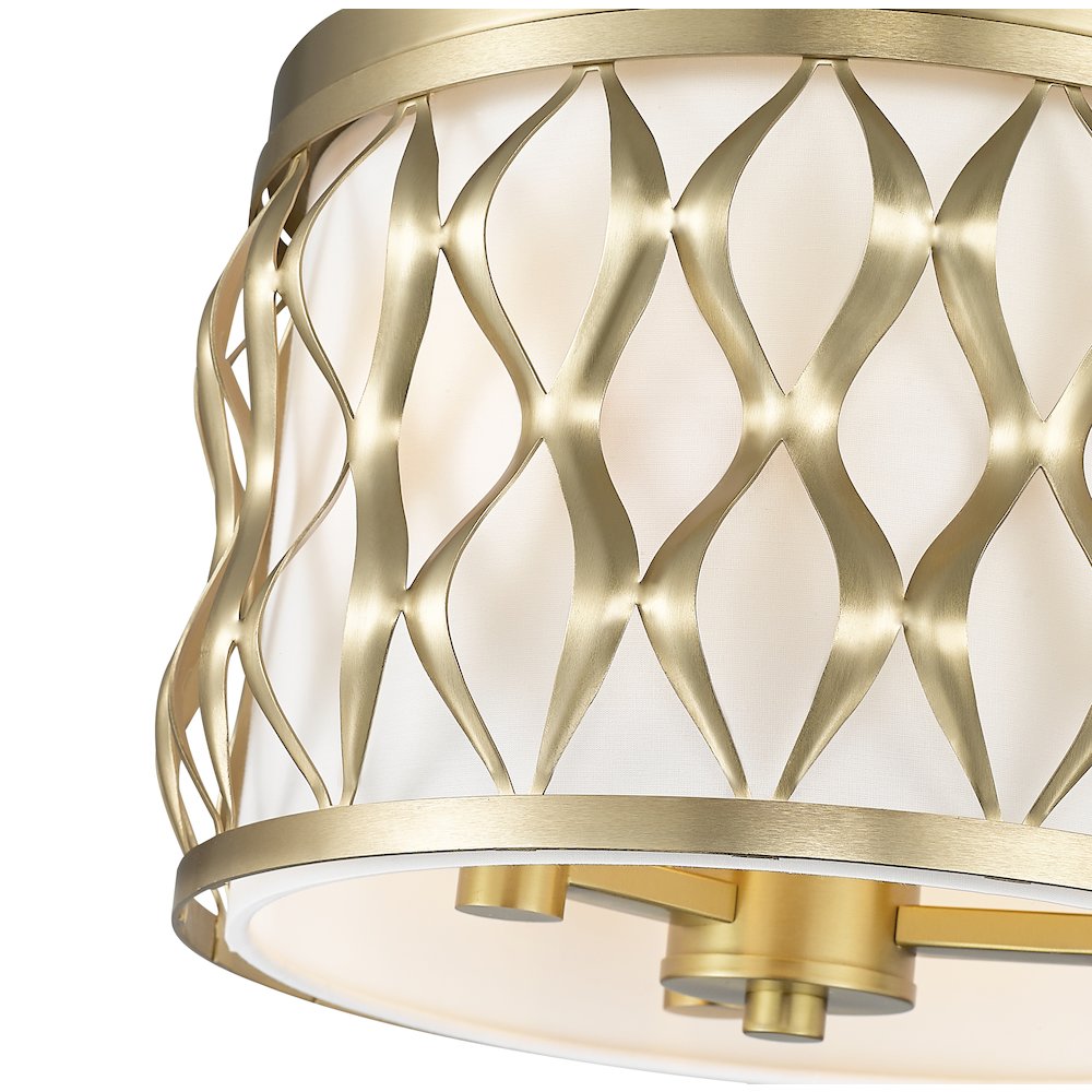 Z-Lite 3 Light Flush mount. Picture 4