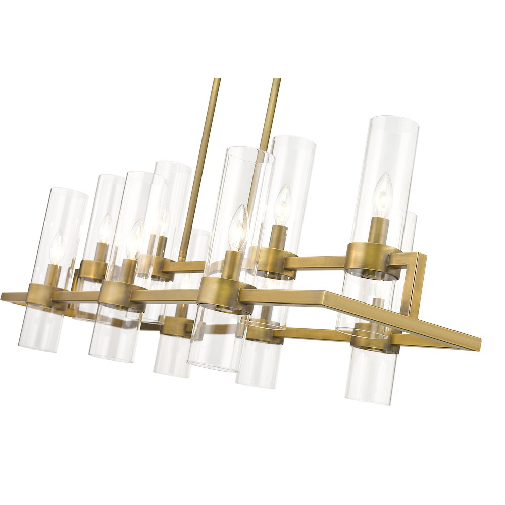 Z-Lite 10 Light Linear Chandelier. Picture 4