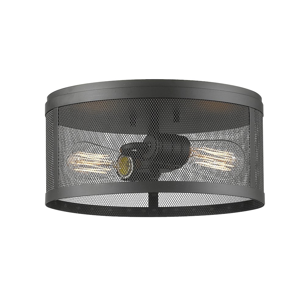 Z-Lite 2 Light Flush Mount. Picture 1