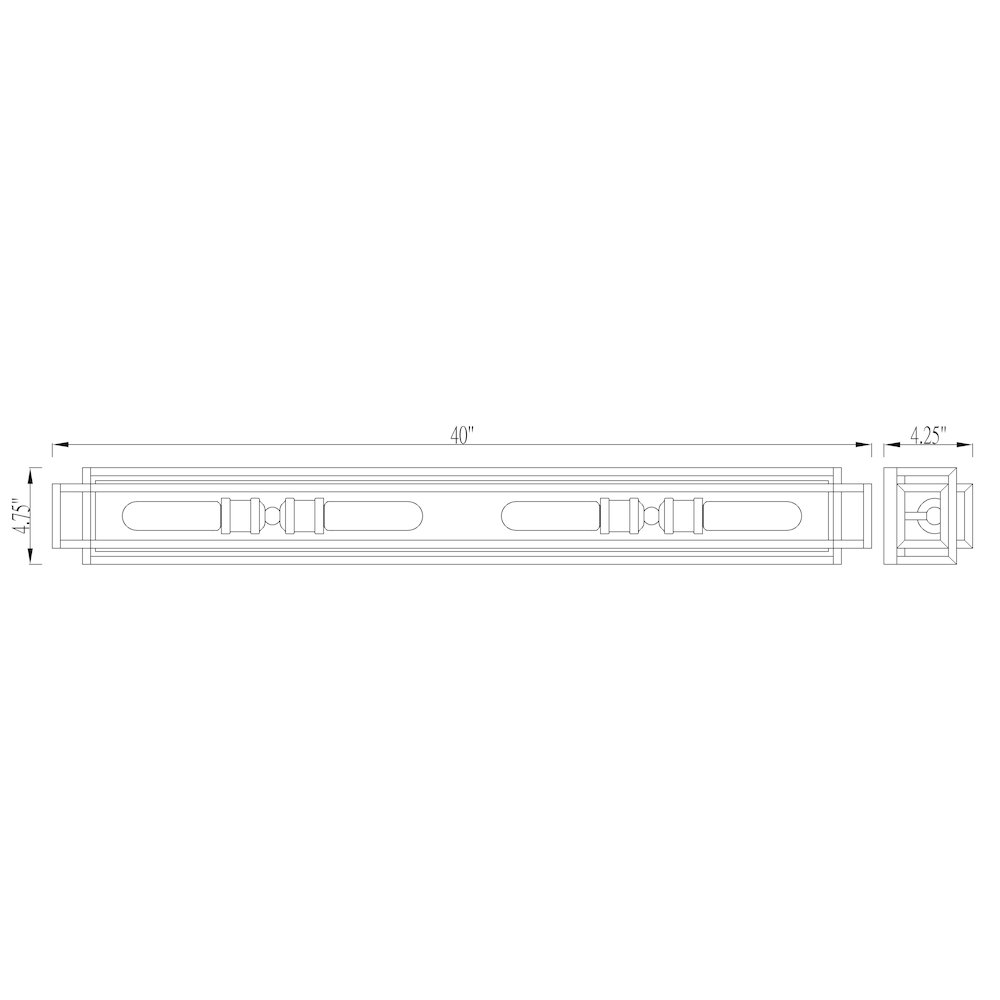 Z-Lite 4 Light Vanity. Picture 8