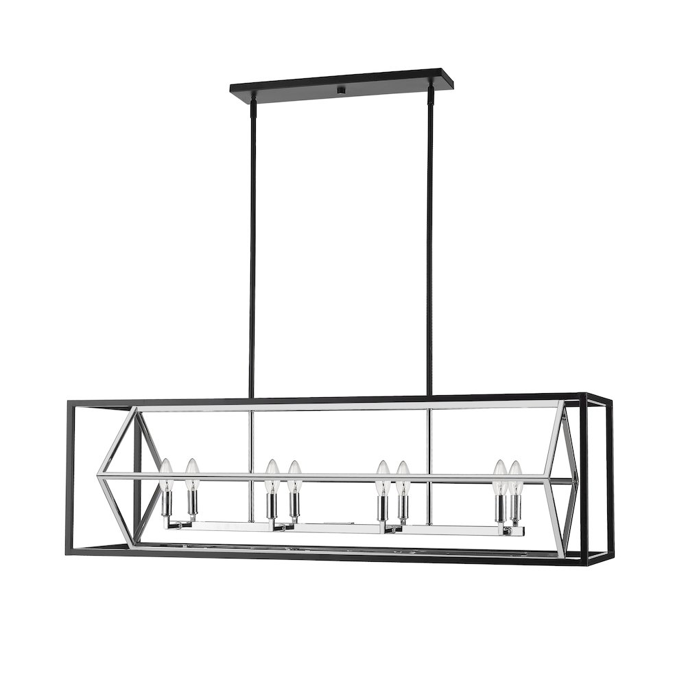 Z-Lite 8 Light Linear Chandelier. Picture 5