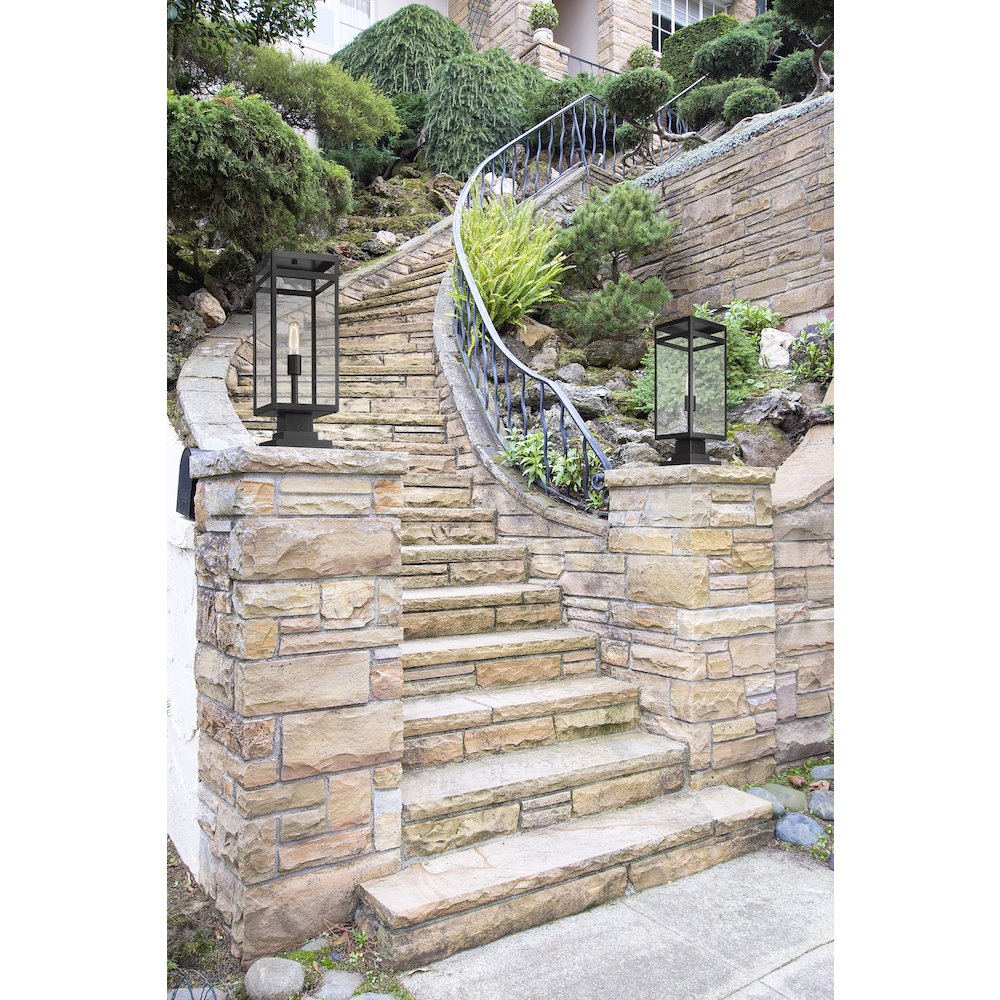 Z-Lite 1 Light Outdoor Pier Mounted Fixture. Picture 7