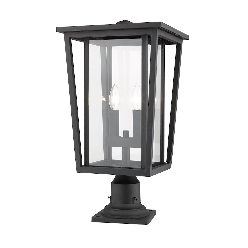 Z-Lite 2 Light Outdoor Pier Mounted Fixture. Picture 2
