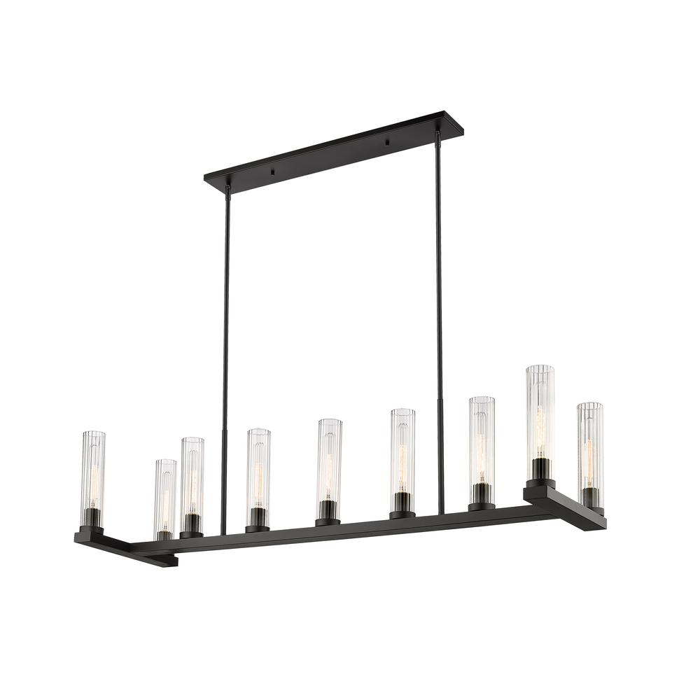 9 Light Linear Chandelier. Picture 1
