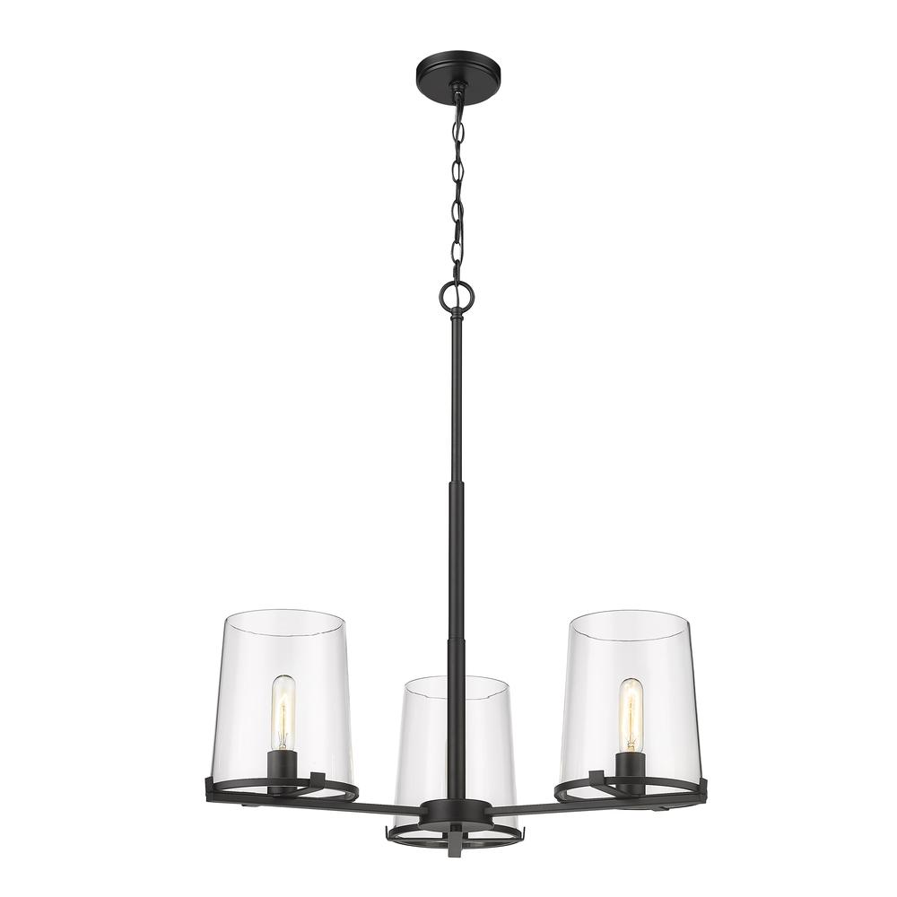 3 Light Chandelier. Picture 1