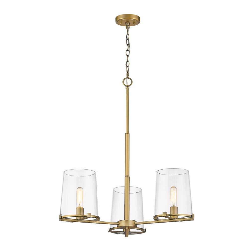 3 Light Chandelier. Picture 1