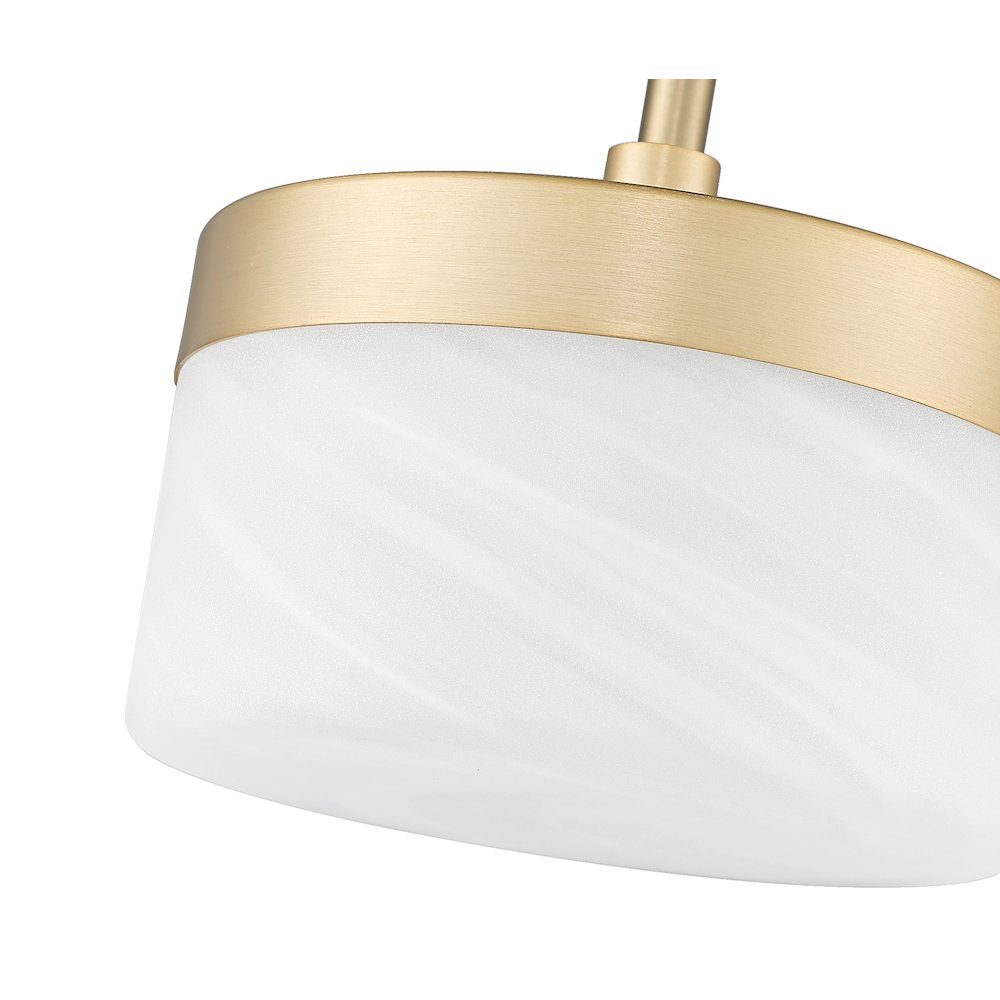 Z-Lite 1 Light Pendant, Modern Gold. Picture 4