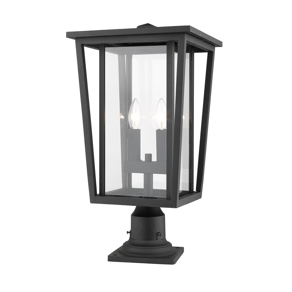2 Light Outdoor Pier Mounted Fixture. Picture 2