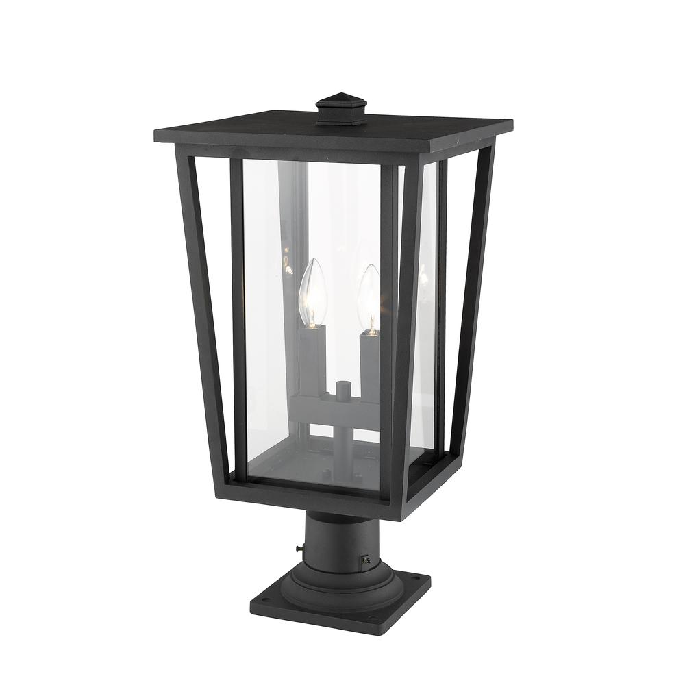2 Light Outdoor Pier Mounted Fixture. Picture 3