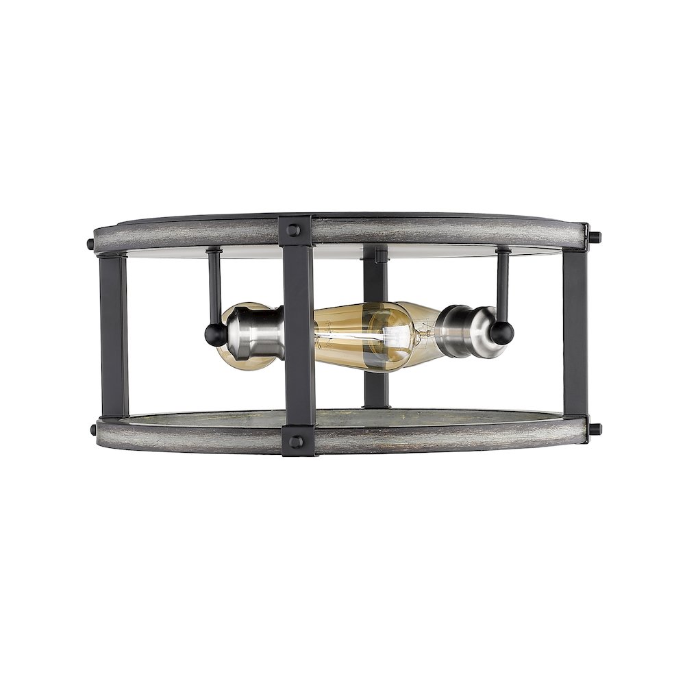 Z-Lite 3 Light Flush Mount. Picture 5