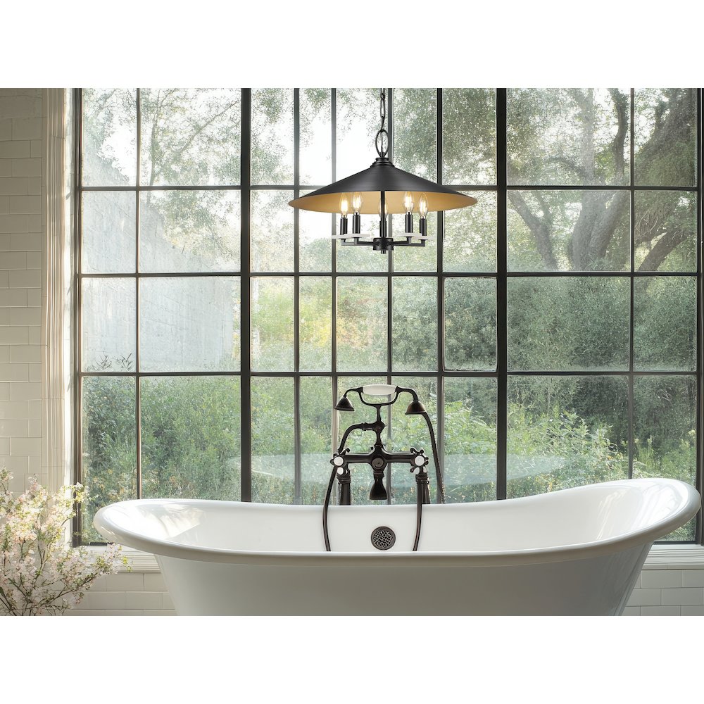 Z-Lite 5 Light Pendant. Picture 7