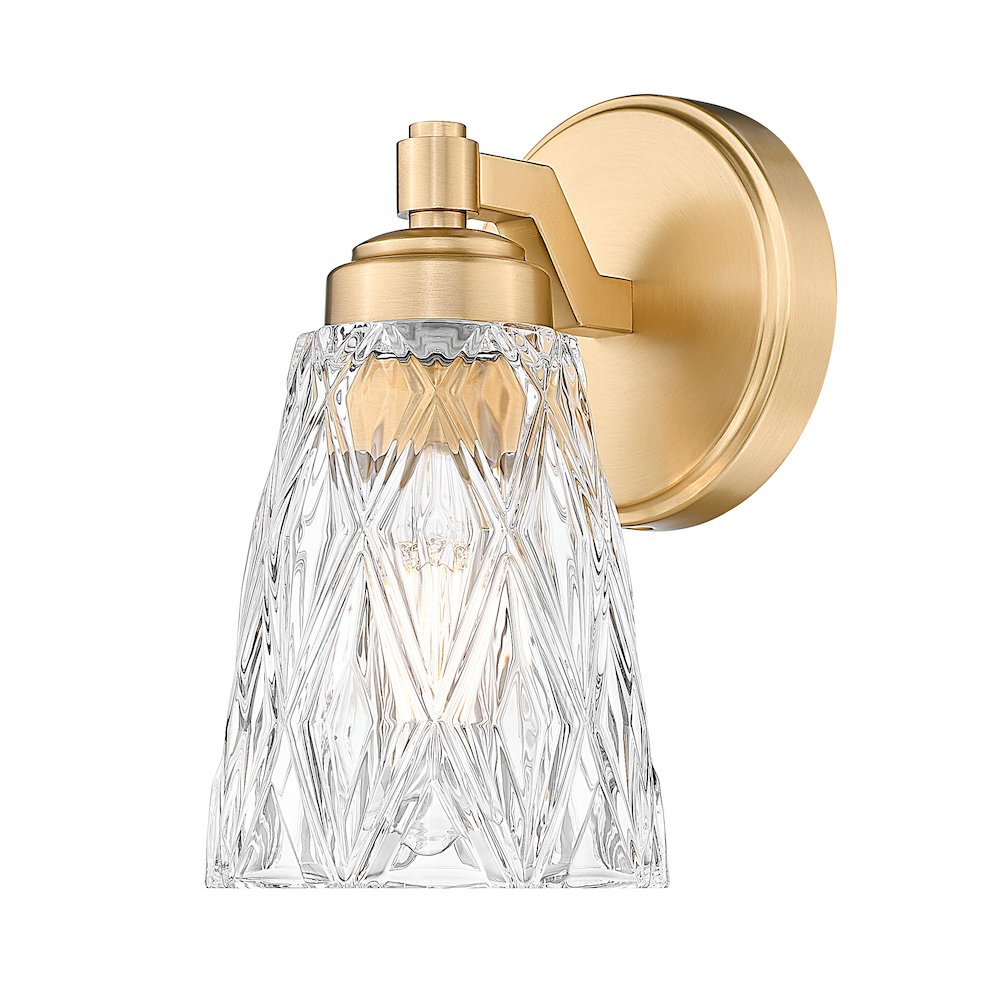 Z-Lite 1 Light Wall Sconce, Modern Gold. Picture 1