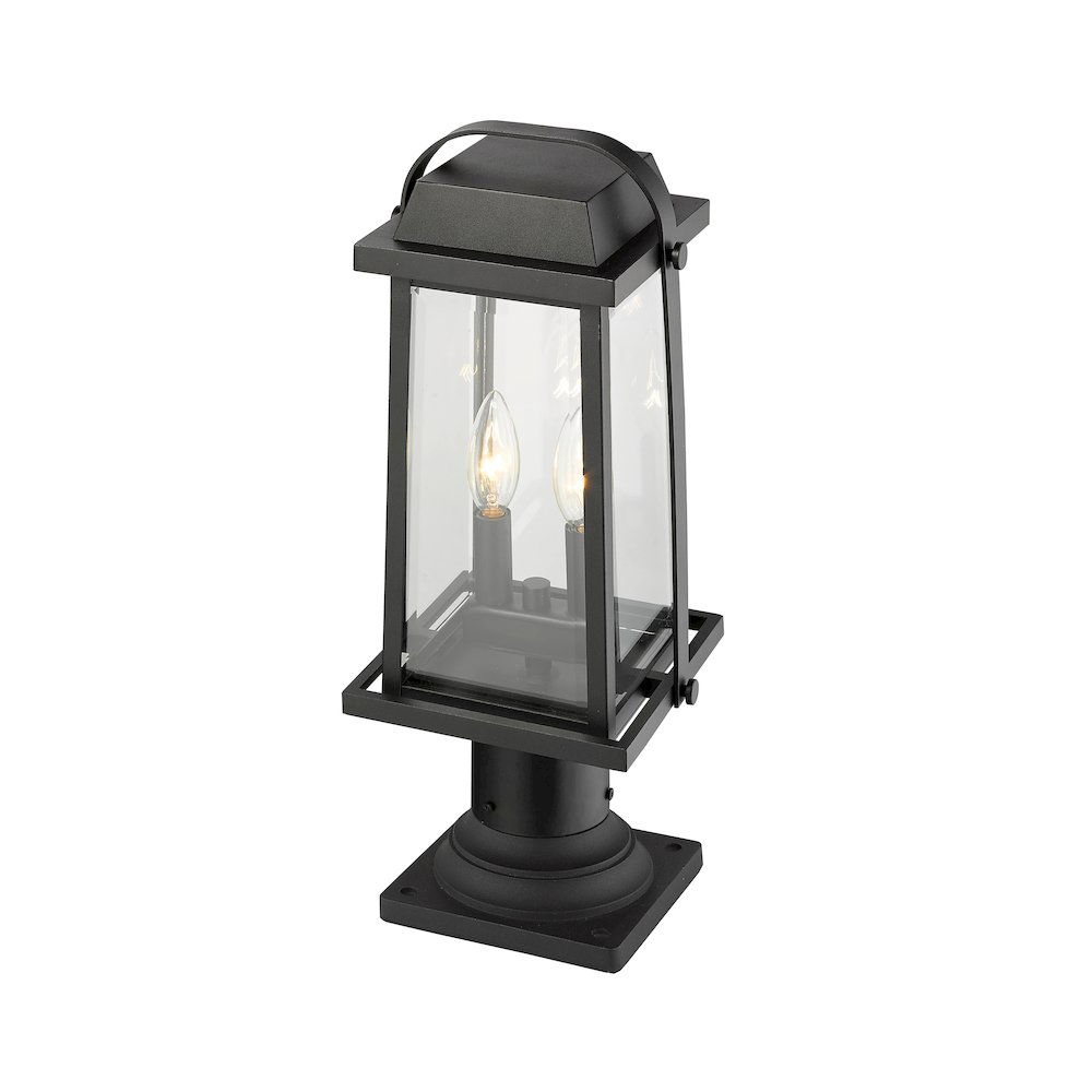 Z-Lite 2 Light Outdoor Pier Mounted Fixture. Picture 3