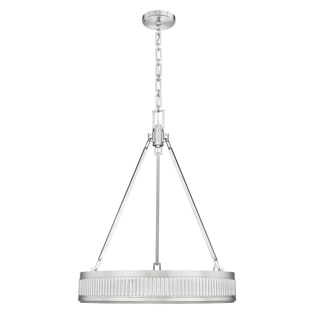 Z-Lite 3 Light Pendant, Satin Nickel. Picture 2
