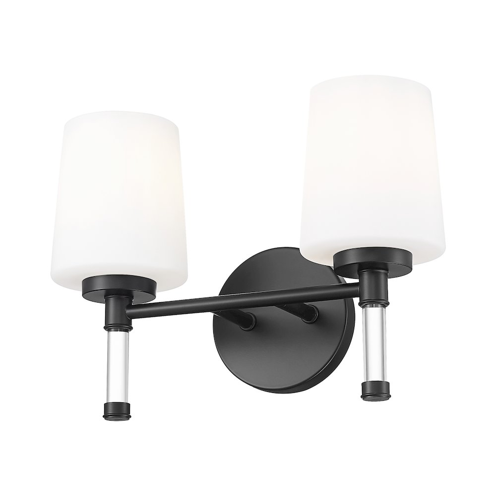 Z-Lite 2 Light Vanity, Matte Black. Picture 3