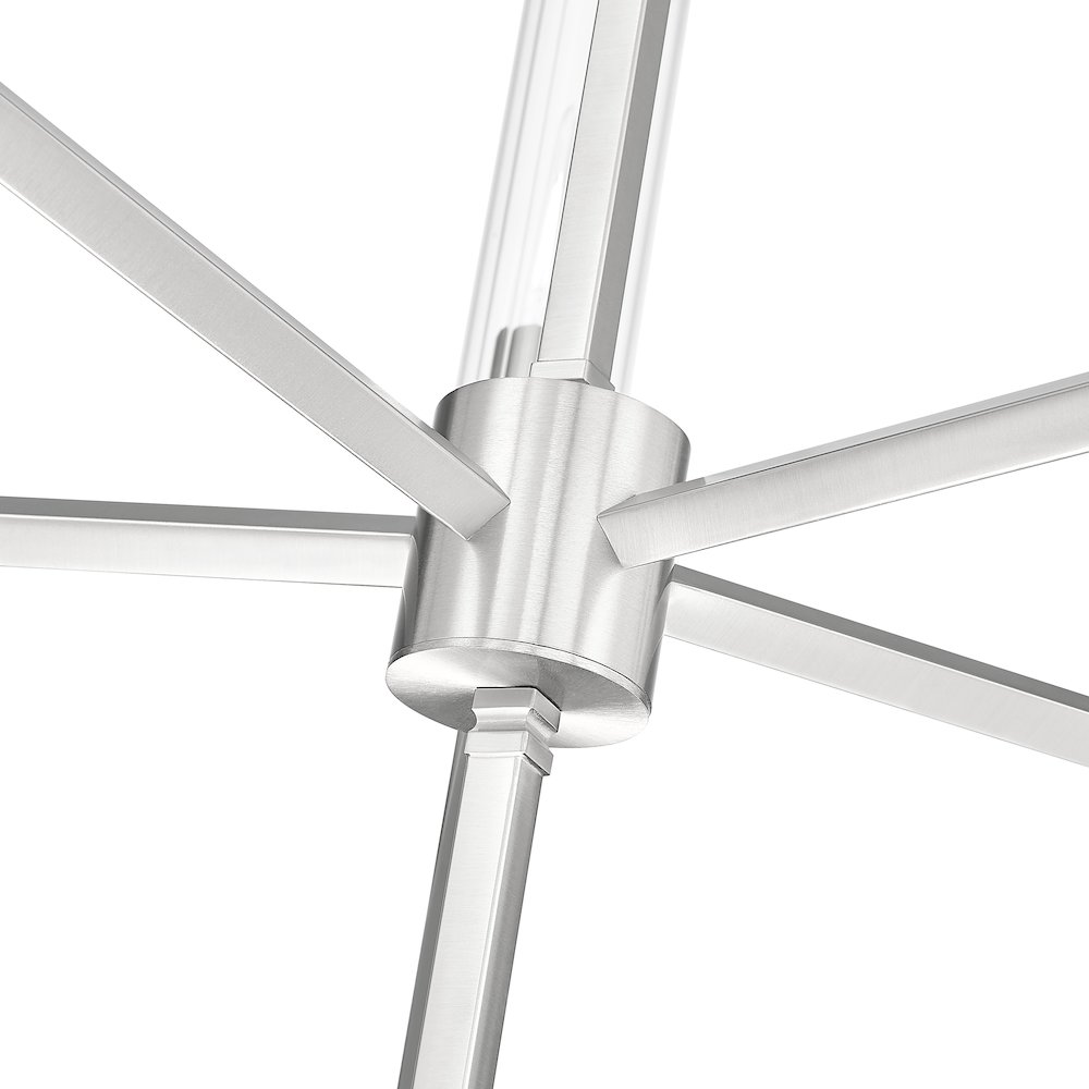 Z-Lite 5 Light Chandelier, Brushed Nickel. Picture 4